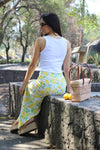 FALDA MIDI LIMONES