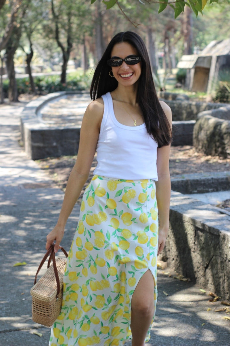 FALDA MIDI TOKYO LIMONES (CH)