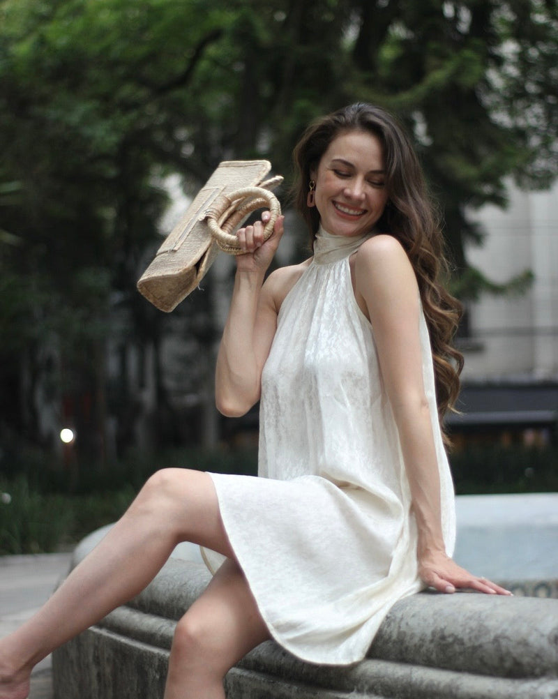 VESTIDO CORTO MURIEL BLANCO -35%