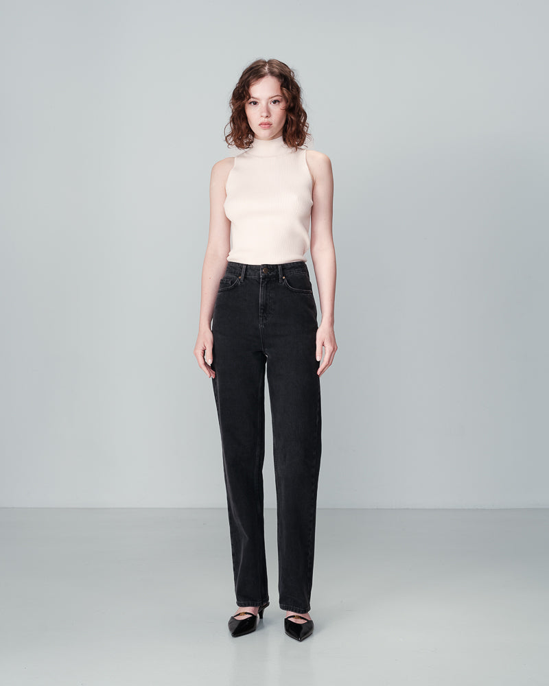 PANTALON DE MEZCLILLA MUJER NEGRO