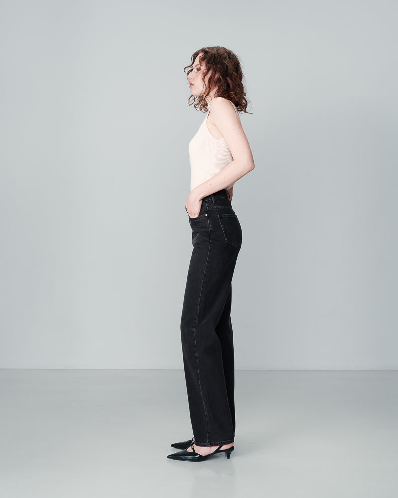 PANTALON DE MEZCLILLA MUJER NEGRO