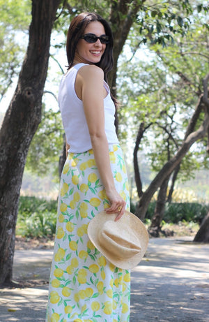 FALDA MIDI TOKYO LIMONES (CH)