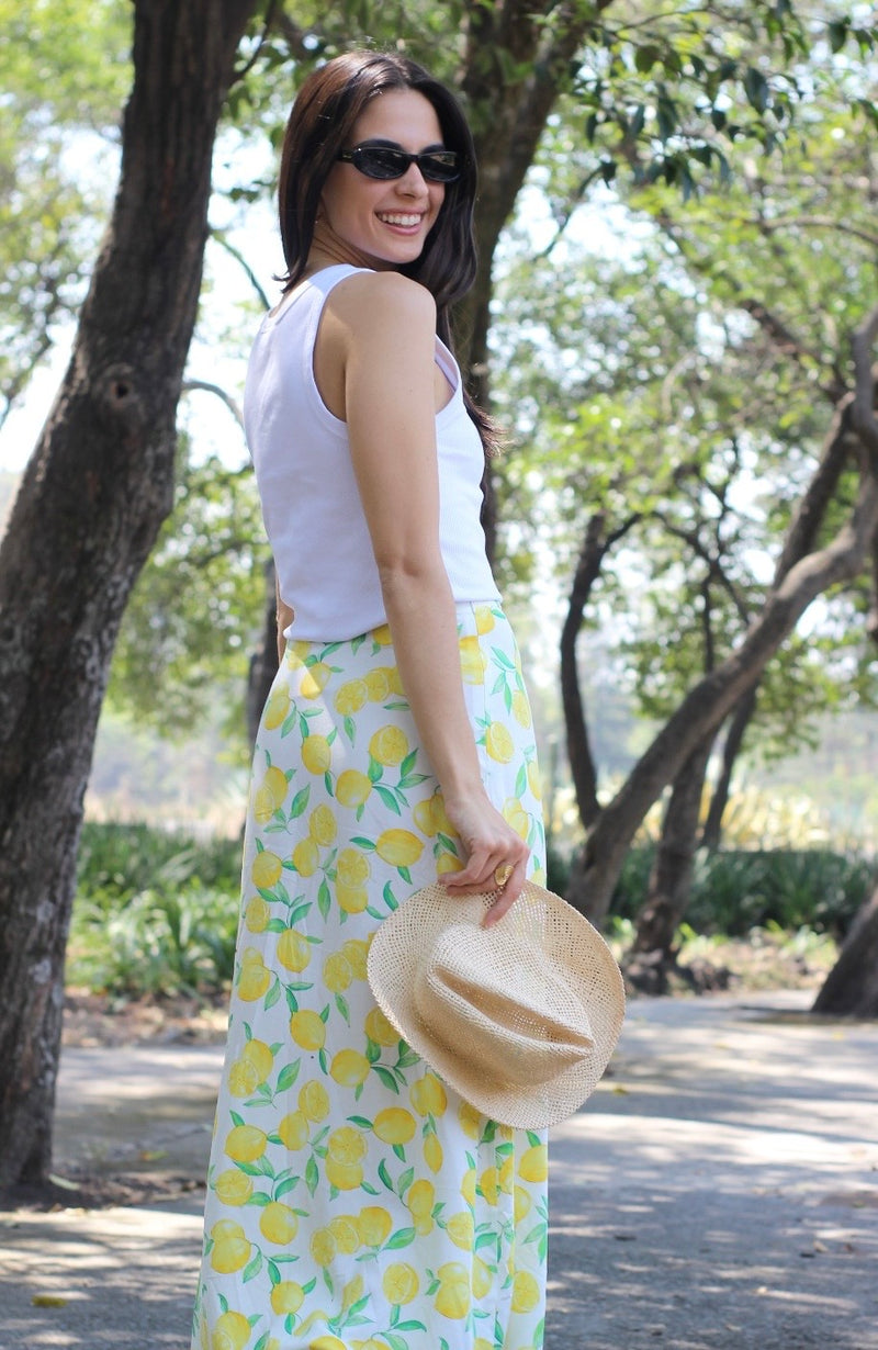 FALDA MIDI TOKYO LIMONES (CH)