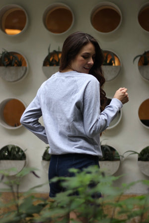 SUDADERA GRIS "UN CAFE" -40%