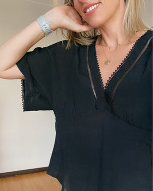 BLUSA LUCY NEGRA -15% ( G)