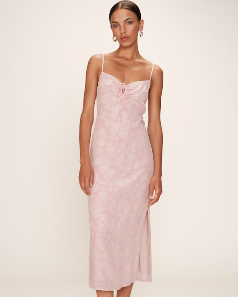 VESTIDO MIDI RETINA ROSA