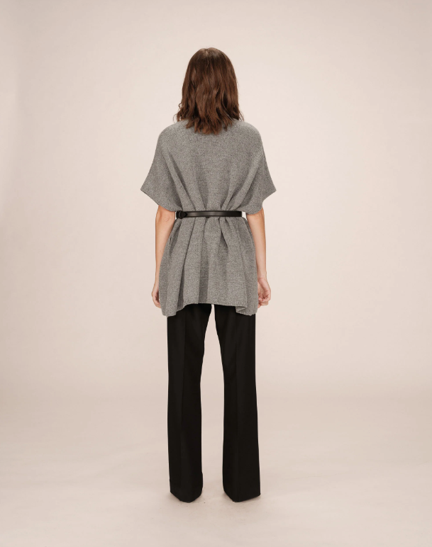 PONCHO DE PUNTO SAISON GRIS