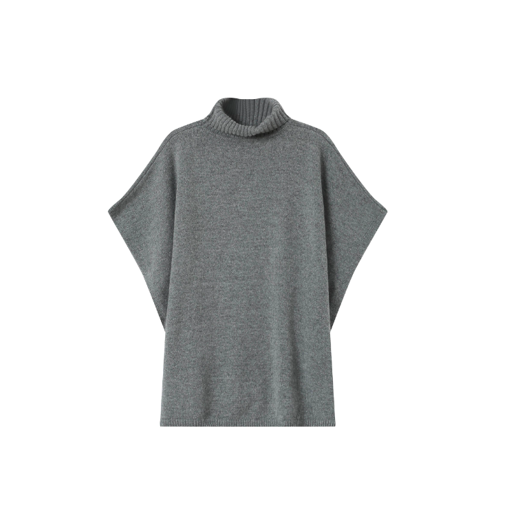 PONCHO DE PUNTO SAISON GRIS