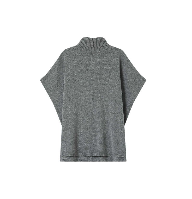 PONCHO DE PUNTO SAISON GRIS
