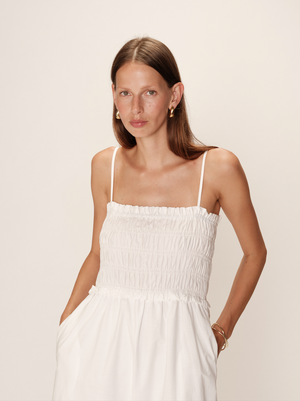VESTIDO BOHO LARGO ROSEBELLA BLANCO
