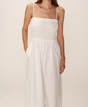 VESTIDO BOHO LARGO ROSEBELLA BLANCO