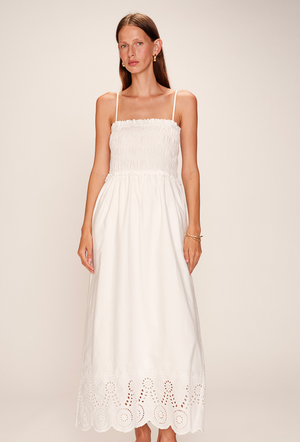 VESTIDO BOHO LARGO ROSEBELLA BLANCO