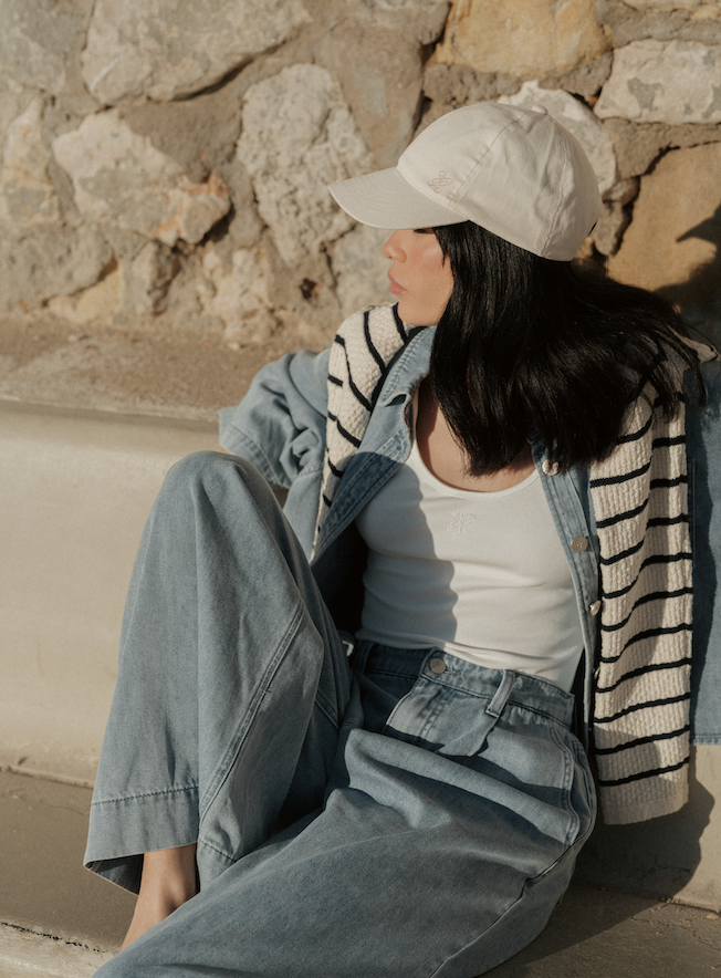 PANTALÓN DE MEZCLILLA POMPON