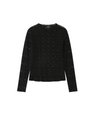 BLUSA DE ENCAJE NEGRA SHADY (T.G)