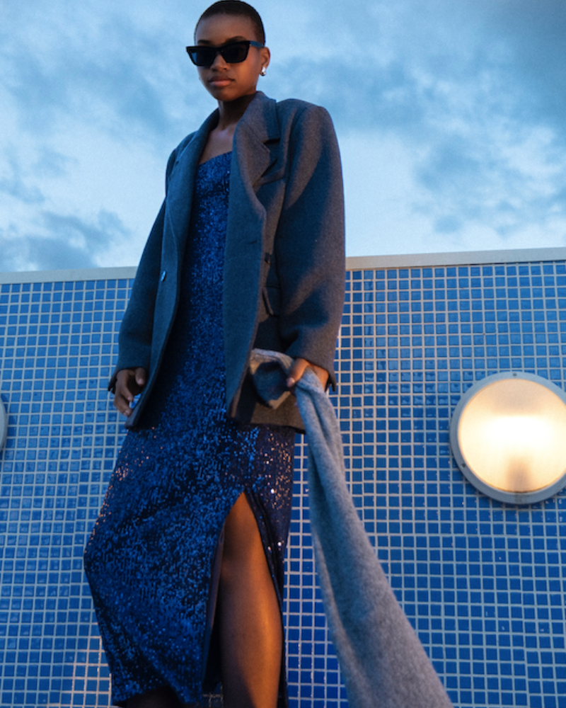 VESTIDO TORI AZUL NOCHE LENTEJUELAS