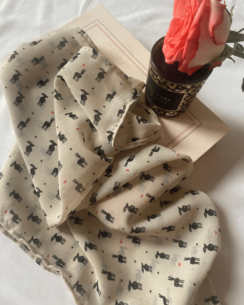 PAÑUELO BEIGE ALCES