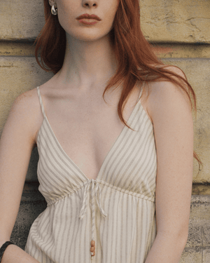 VESTIDO LARGO CRUDO RAJA -20%