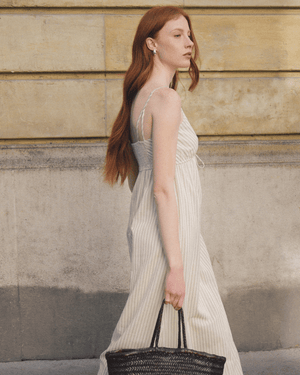 VESTIDO LARGO CRUDO RAJA -20%
