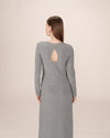 VESTIDO LARGO DE PUNTO GRIS SORINA