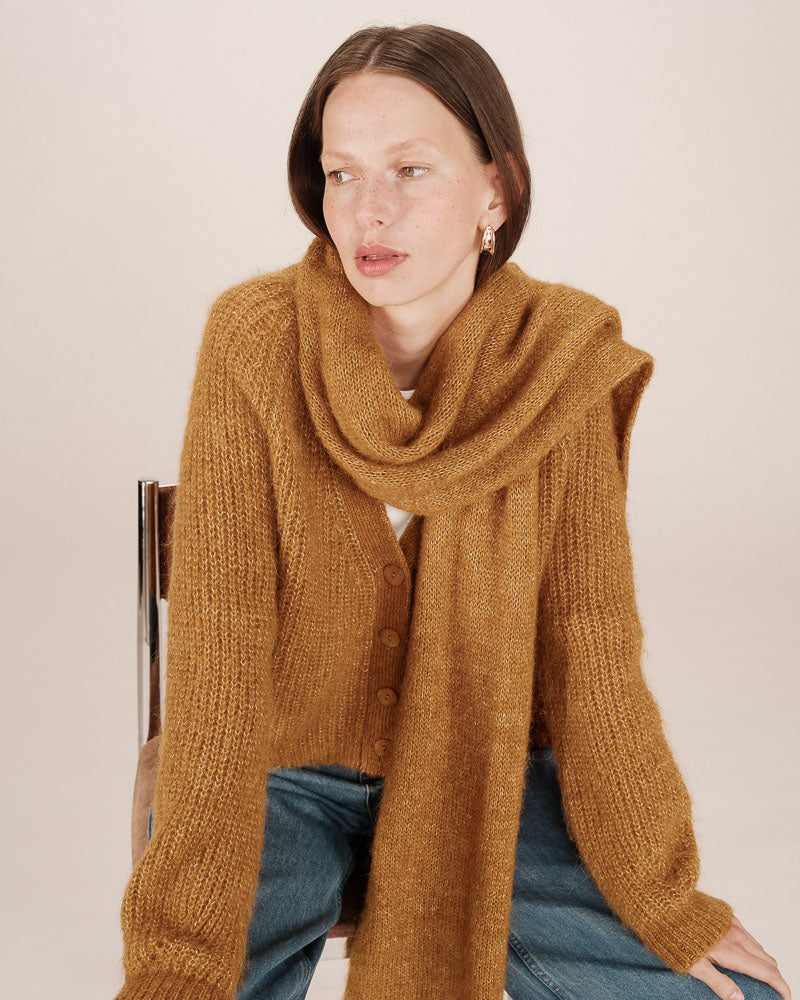 CARDIGAN SALUDA OCRE
