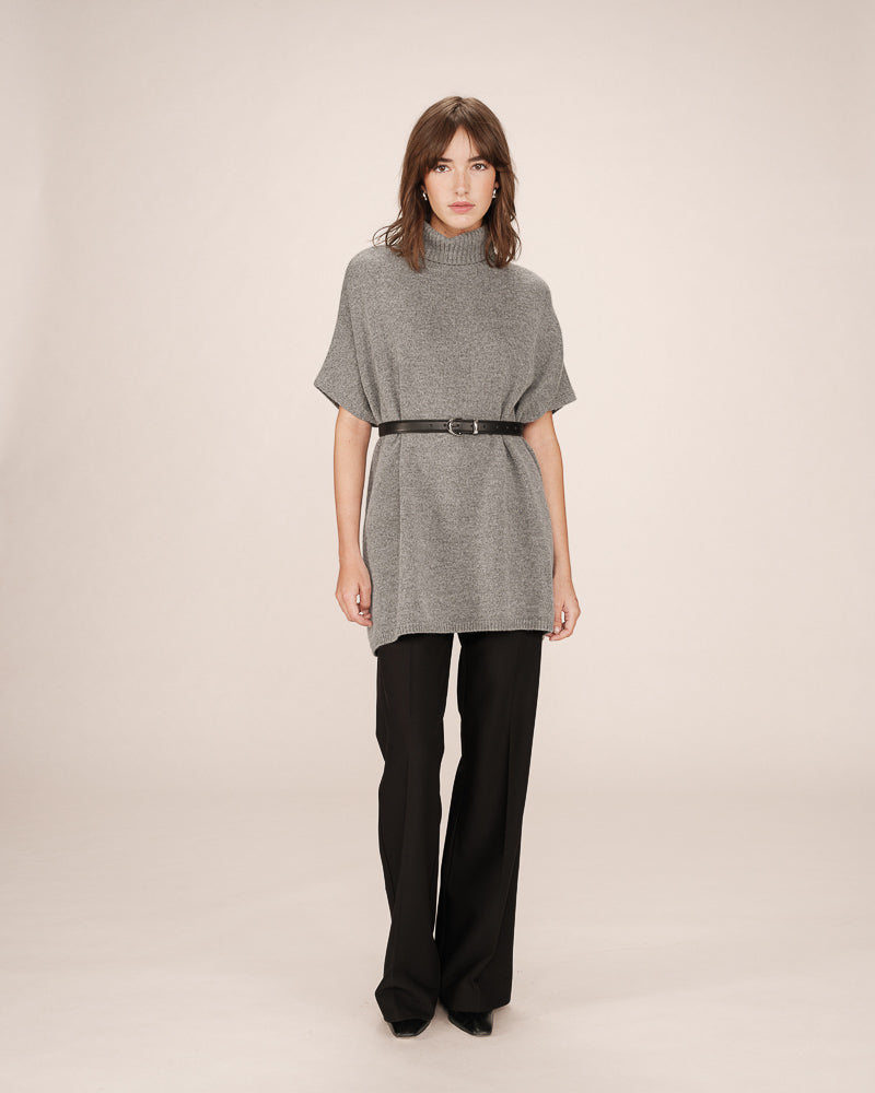 PONCHO DE PUNTO SAISON GRIS