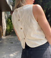 TOP SABLE BORDADA
