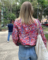 CHAMARRA BOMBERS TURIN ROJA ESTAMPADA