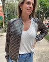 CHAMARRA BOMBERS TURIN VERDE CON ROSA