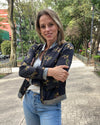 CHAMARRA BOMBERS TURIN NEGRA FLORES