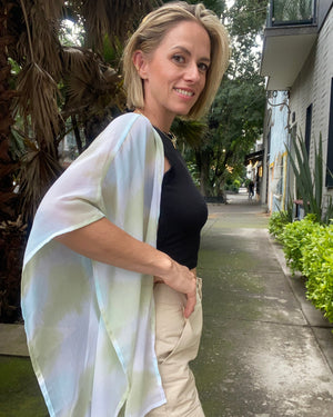 KIMONO CORTO NUBE VERDE