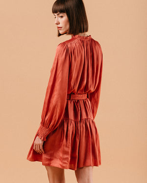 VESTIDO CORTO LOURDES ROSA -40% T.G