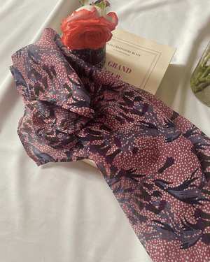 PAÑUELO ROSA FLORAL