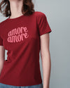 Playera vino Nicolette "Amore Amore"