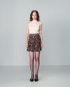 FALDA CORTA ESTAMPADA NOUGAT -20% T.CH