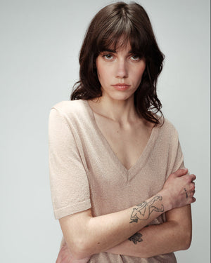 BLUSA OMALIA ROSA DORADO -20%