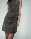 VESTIDO CORTO ORELIA BRILLOS GRIS