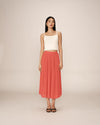 FALDA TABLEADA PLISSE CORAL (CH o G)