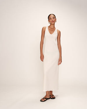 VESTIDO LARGO DE CROCHET REVEUSE CRUDO -20%