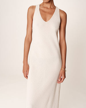 VESTIDO LARGO DE CROCHET REVEUSE CRUDO -20%