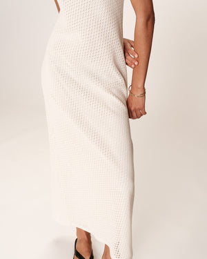 VESTIDO LARGO DE CROCHET REVEUSE CRUDO -20%