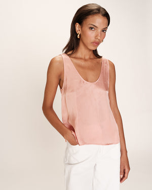 TOP RICOTTA SATIN ROSA