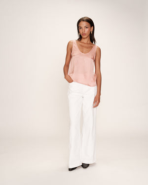 TOP RICOTTA SATIN ROSA