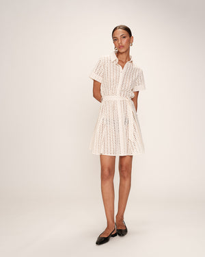 VESTIDO CORTO ROMANE CRUDO -30%