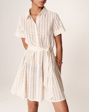 VESTIDO CORTO ROMANE CRUDO -30%