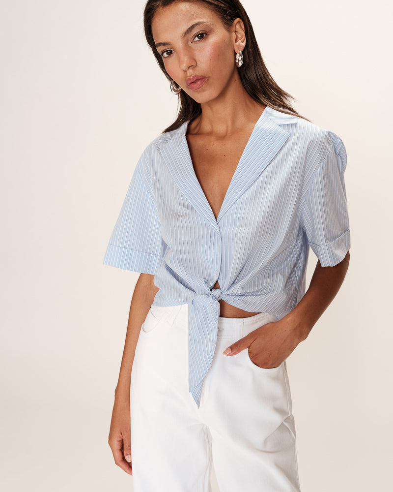 BLUSA CAMISA RUTH AZUL