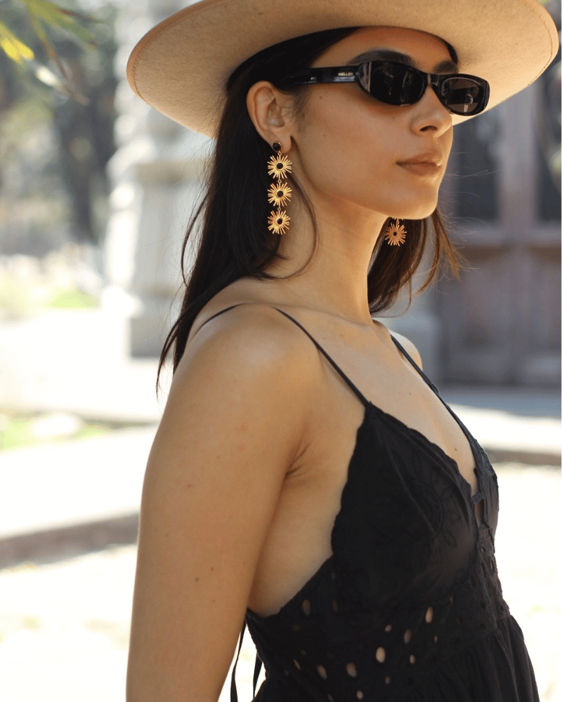 VESTIDO MIDI NEGRO ESPALDA ABIERTA SALMA (T.G)