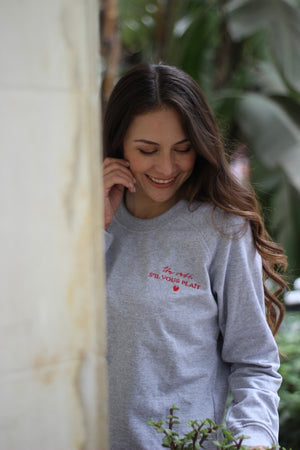 SUDADERA GRIS "UN CAFE" -40%