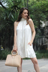 VESTIDO CORTO MURIEL BLANCO -35%