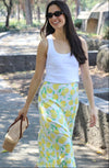 FALDA MIDI LIMONES
