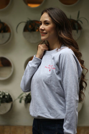 SUDADERA GRIS "UN CAFE" -40%